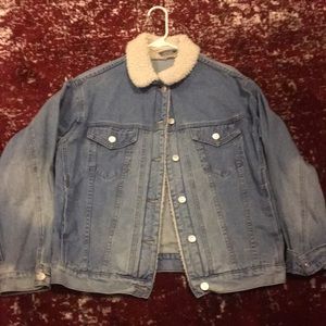 ASOS faux fur lined jean jacket